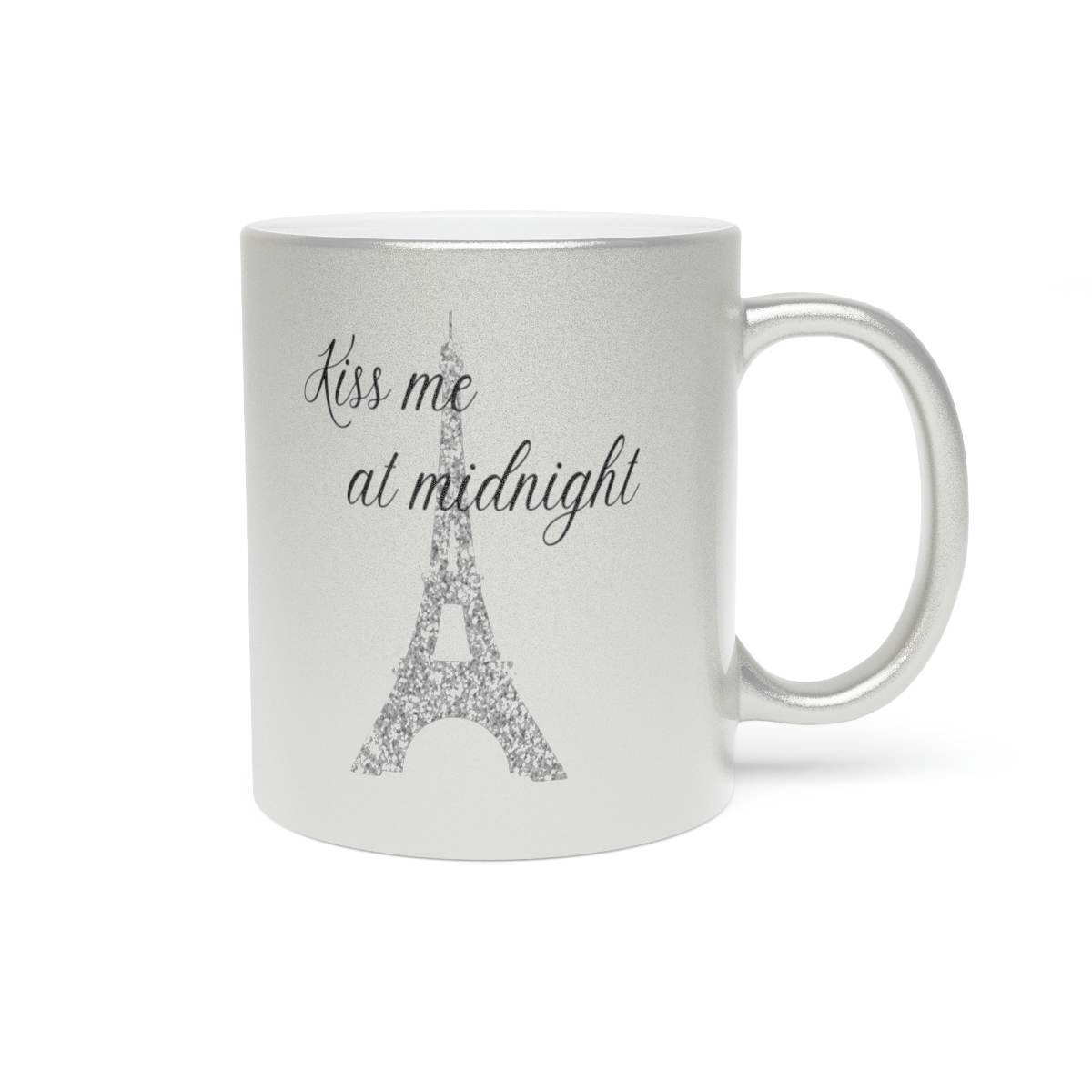 Kiss Me At Midnight Metallic Mug (SilverGold) - Image 8