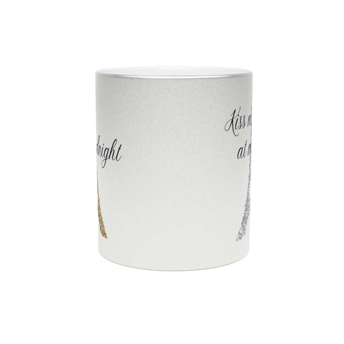 Kiss Me At Midnight Metallic Mug (SilverGold) - Image 6