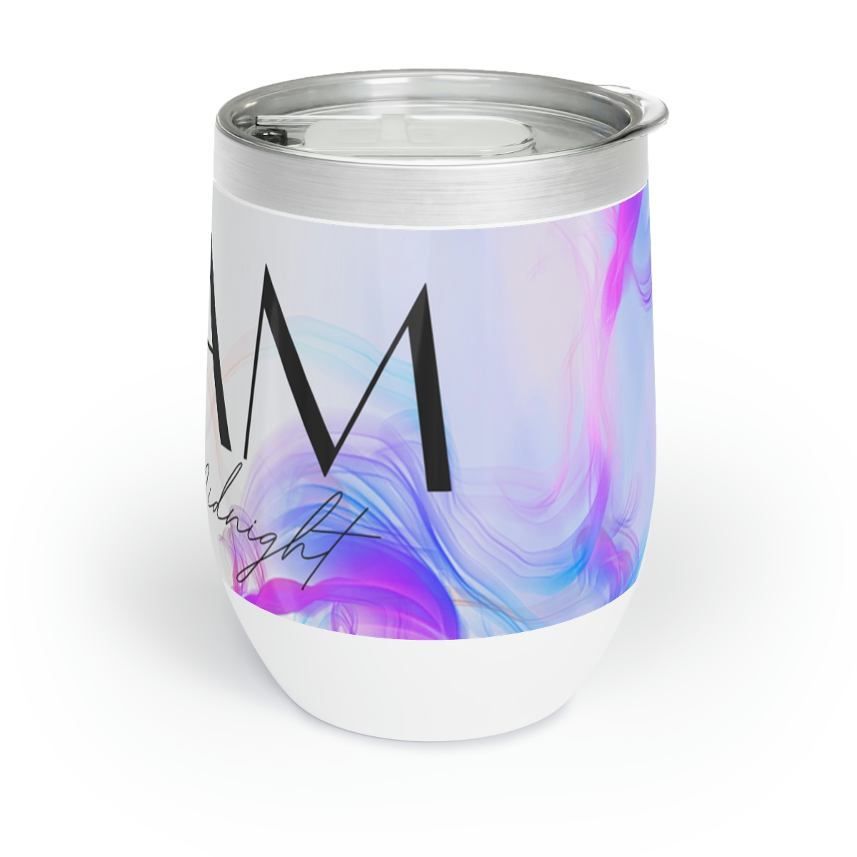 Kiss Me At Midnight 12 oz Wine Tumbler